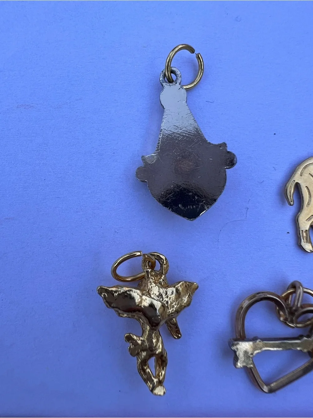 Gold Tone Small Charm Mix - Heart, Pinecone, Buffalo & More - Picture 9 of 9